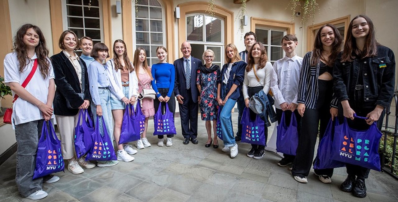 Ukrainian students start a new academic life on NYU campus in Prague