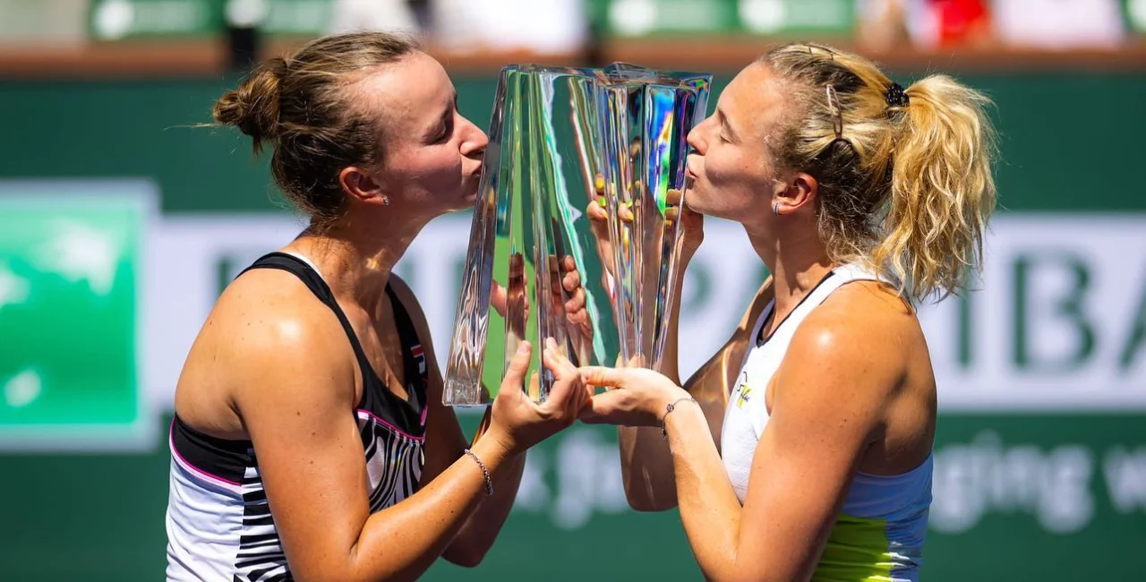 Víkendové titulky: České tenisové hvězdy získaly titul ve čtyřhře v Indian Wells