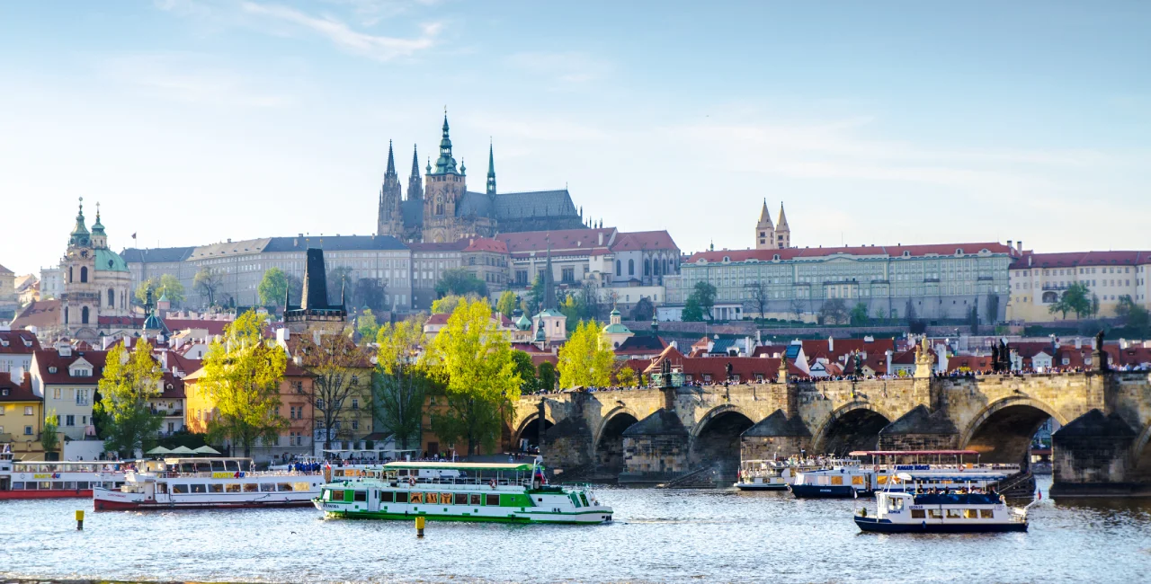 Boats on Prague's Vltava river. Photo: iStock /