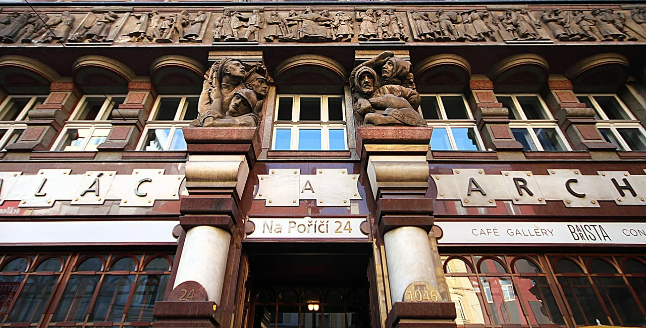 Gočár designed the Czechoslovak Legions Bank. Photo via Flickr/trevor.patt.