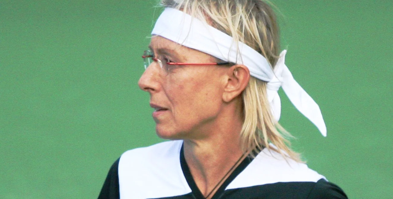 Martina Navrátilová at the 2010 U.S. Open Champions Team Tennis / Photo Wikipedia Commons: Robbie Mendelson