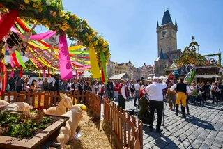 2019 Easter market at Prague's Old Town Square. Photo: Facebook /