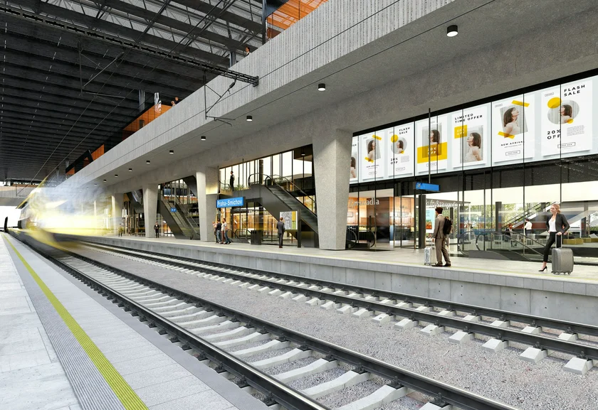 Platform at Smíchovské nádraží. Photo: PID
