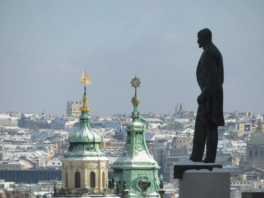 Statue of Tomáš Garrigue Masaryk at Prague Castle. Photo: Raymond Johnston