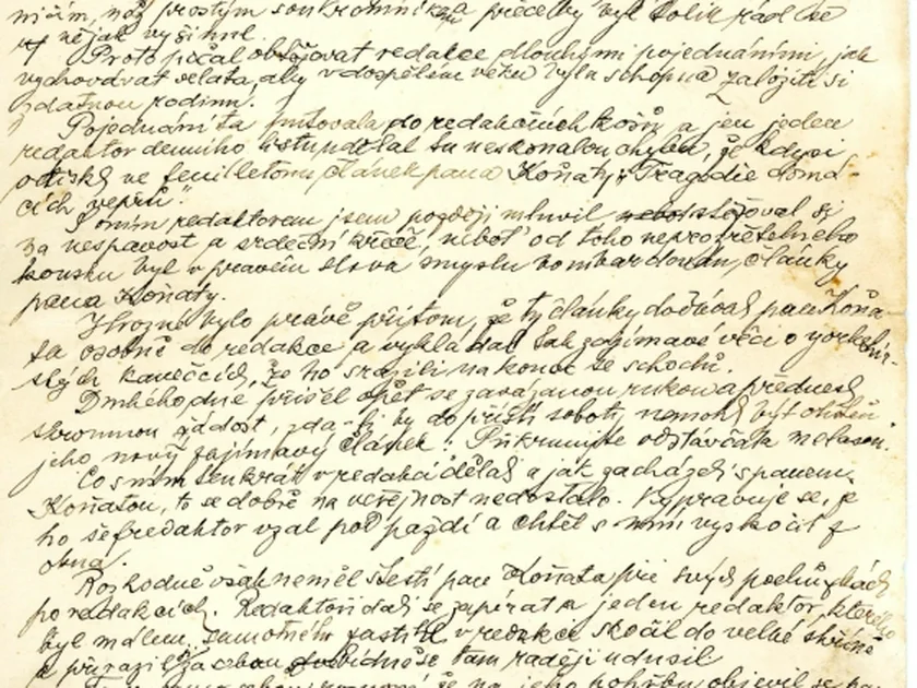 The original manuscript of Jaroslav Hašek's work (Image: pamatniknarodnihopisemnictvi.cz)