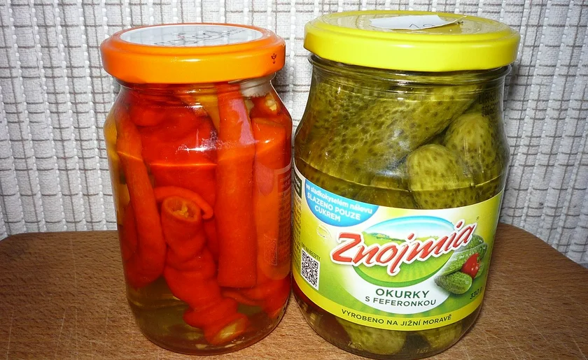 Znojmia cucumbers (left) could soon be history. Photo via Wikimedia Commons/Pohled 111, under CC BY