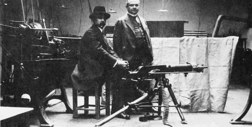Ludvík Očenášek and his silent machine gun. Photo: Smithsonian