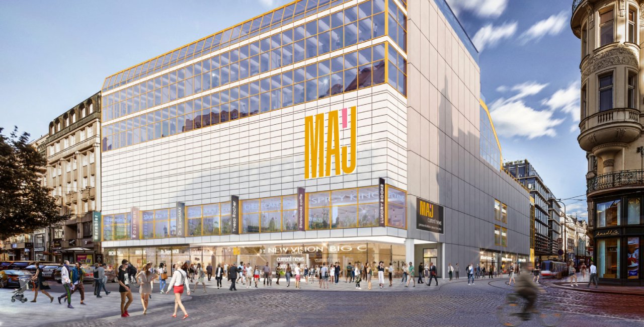 Prague's landmark Máj department store targets 2024 reopening Prague