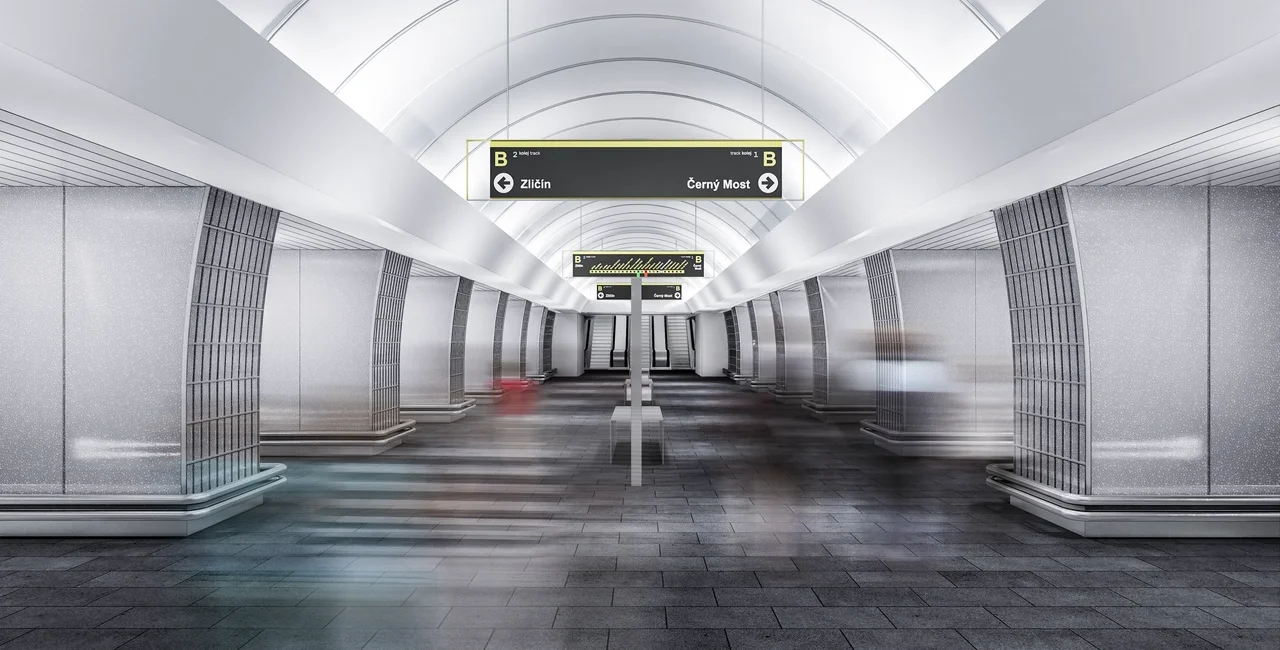 Stunning glass grid selected as new design for Prague's Českomoravská metro