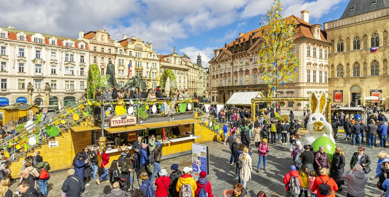 Easter market at Old Town Square. Photo: Facebook,