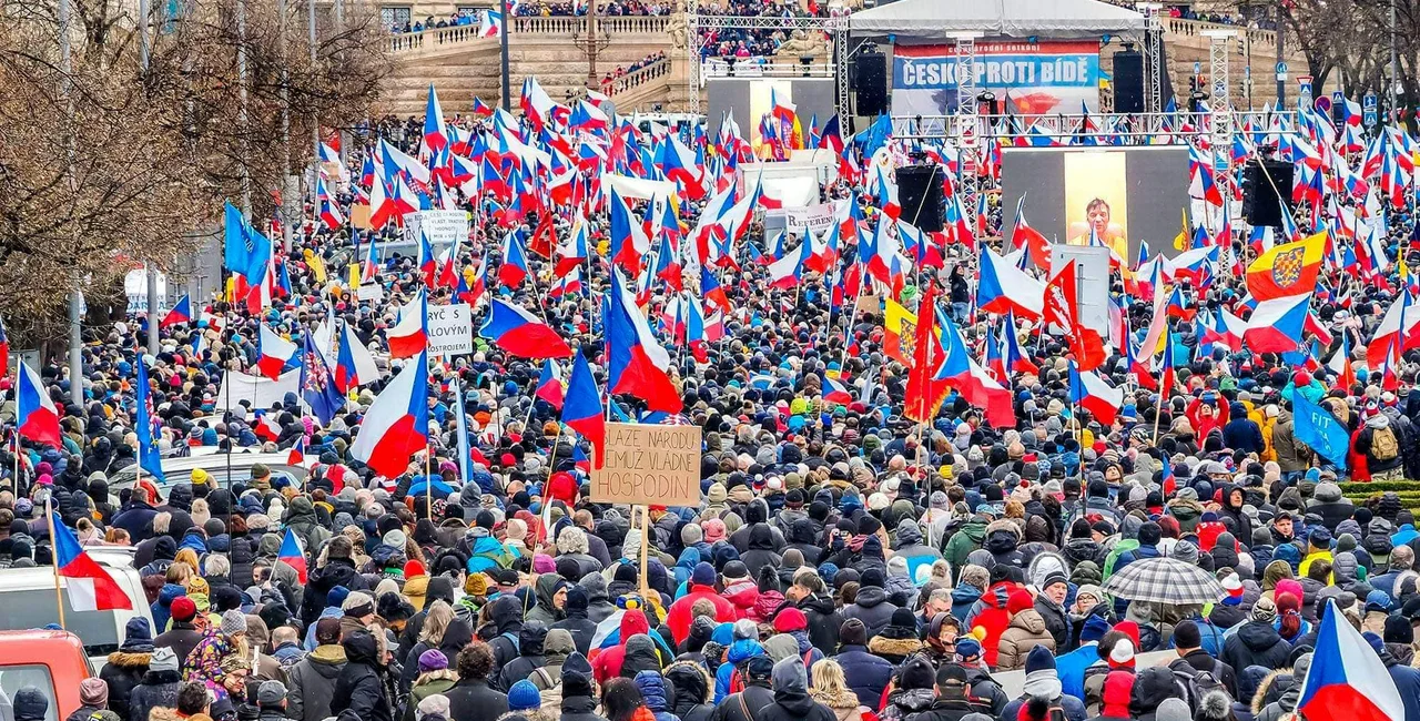 PRO protest in March. Photo: Facebook / Jaroslav Foldyna