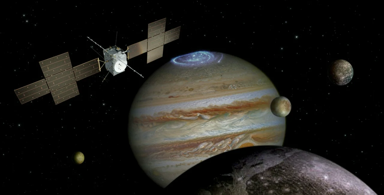 Visualization of the JUICE probe at Jupiter. Photo: ESA