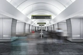 Stunning glass grid selected as new design for Prague's Českomoravská metro