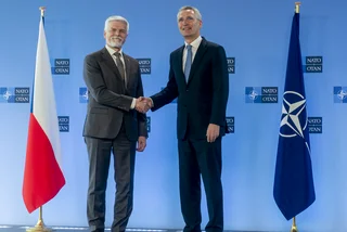 Photo: President Petr Pavel with  Jens Stoltenberg NATO General Secretary. Photo via Oana Lungescu Twitter @NATOpress