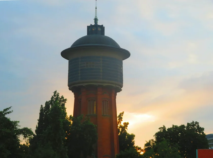 Water tower in Michle. Photo: Raymond Johnston