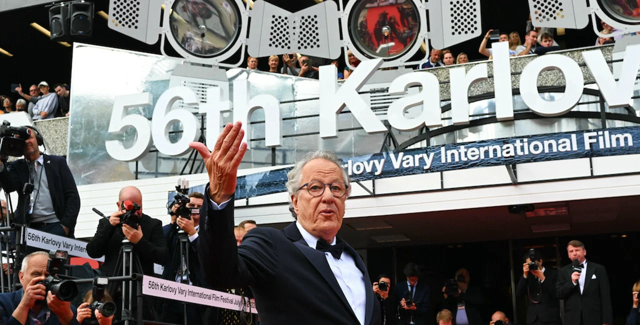 Actor Geoffrey Rush at the 2022 Karlovy Vary International Film Festival. The 2023 line-up has just been announced. (Photo: