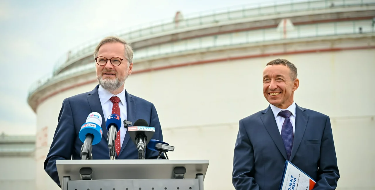 PM Petr Fiala and Mero head Jaroslav Pantůček. Photo: Petr Fiala, Twitter