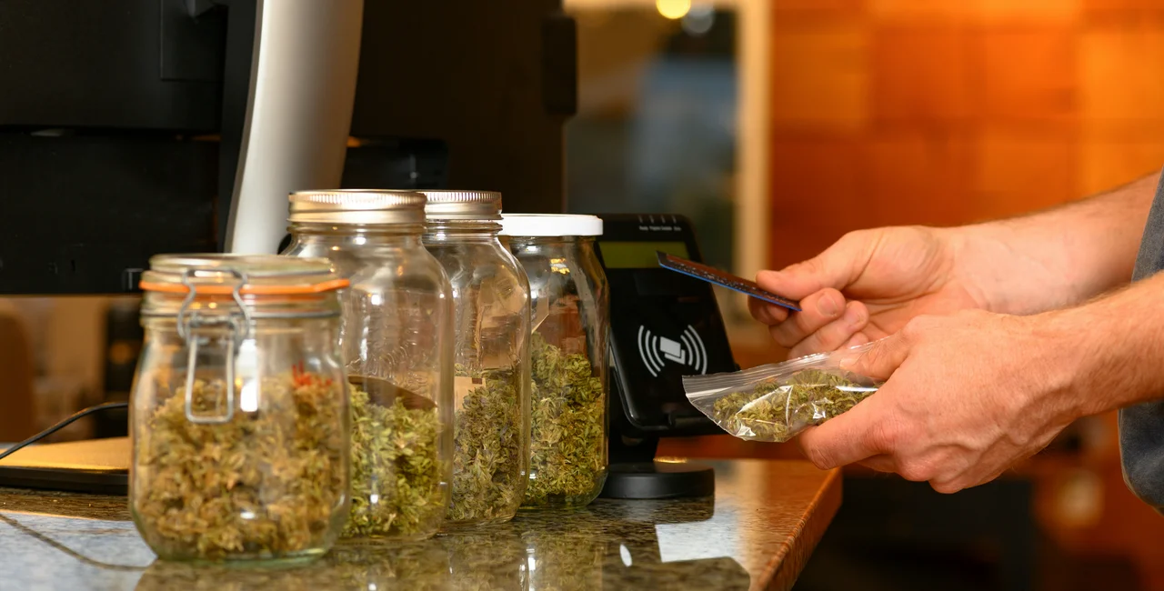Purchasing cannabis with a credit card. Photo: iStock / stockstudioX