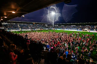 Fans celebrate Sparta Prague's season-winning victory (Photo: Twitter.com/