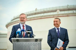 PM Petr Fiala and Mero head Jaroslav Pantůček. Photo: Petr Fiala, Twitter
