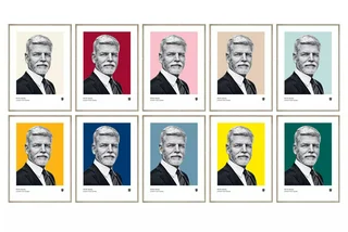 He comes in colors everywhere: Czech president releases official postage stamp and portrait