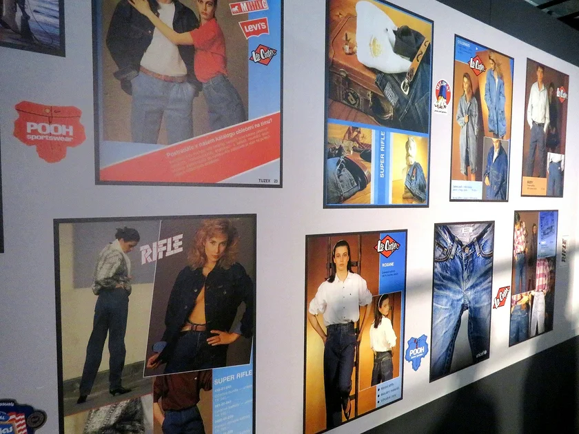 Czechoslovak ads for jeans. Photo: Raymond Johnston