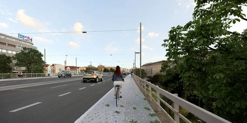 Expanded walkway along the highway. Photo: agps architecture