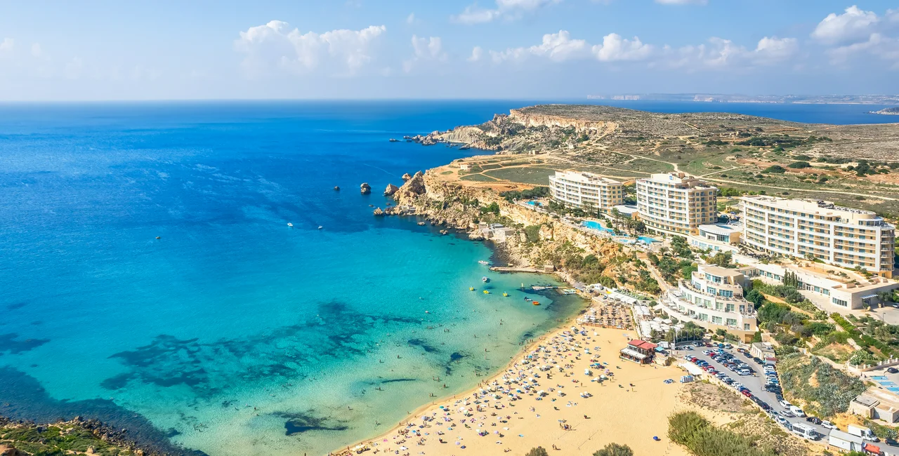 Golden Bay and beach in Malta. Photo: iStock / Balate Dorin