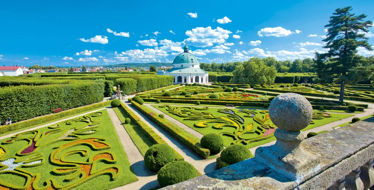 Photo of gardens in Kroměříž via vychodni-morava.cz