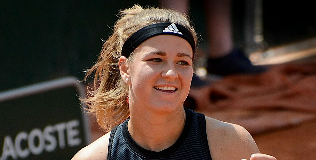 Karolína Muchová at Roland Garros in 2019. Photo via Wikipedia Commons / Carine06