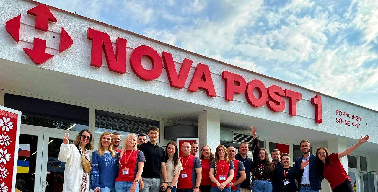 The opening of Czechia's first Nova Posta branch in Prague (Photo: Facebook.com/