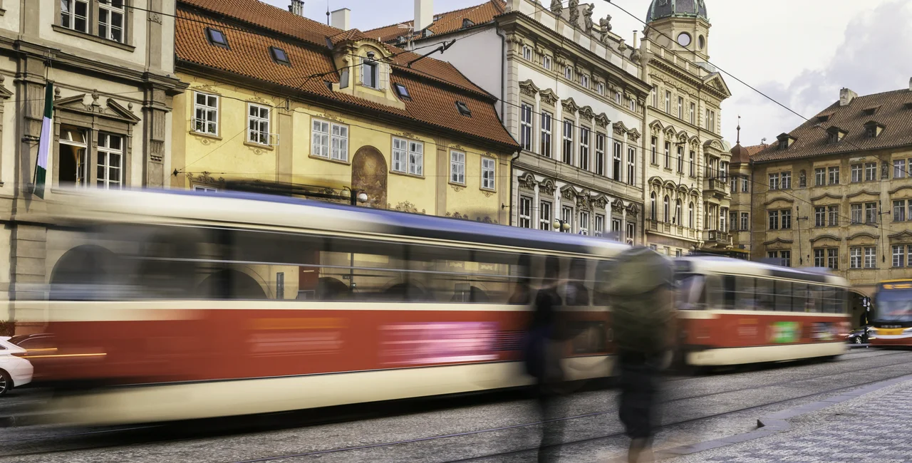 Tram in Prague's city center. Photo: iStock, Marcus Lindstrom