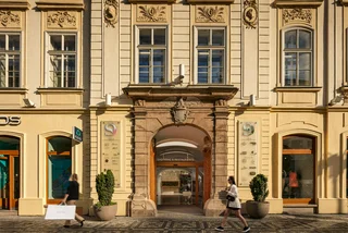 Entrance to Slovanský dům in Prague. Photo: Colliers