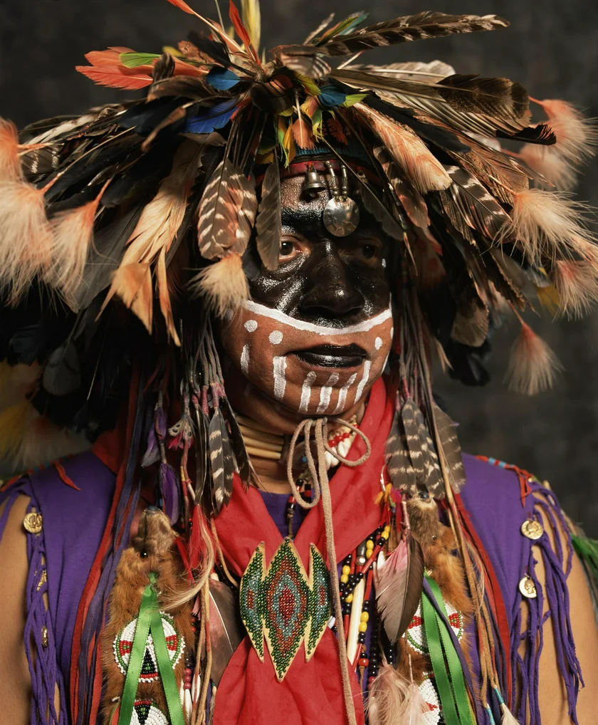 Jack Rainmaker, Munsee Lenape (1996), series Native Americans ©Andres Serrano