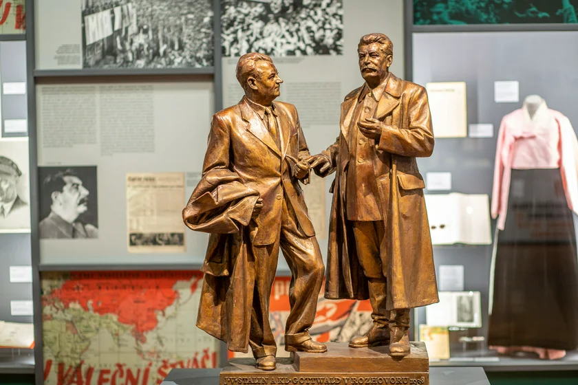 Model for a statue of Gottwald and Stalin. Photo: National Museum