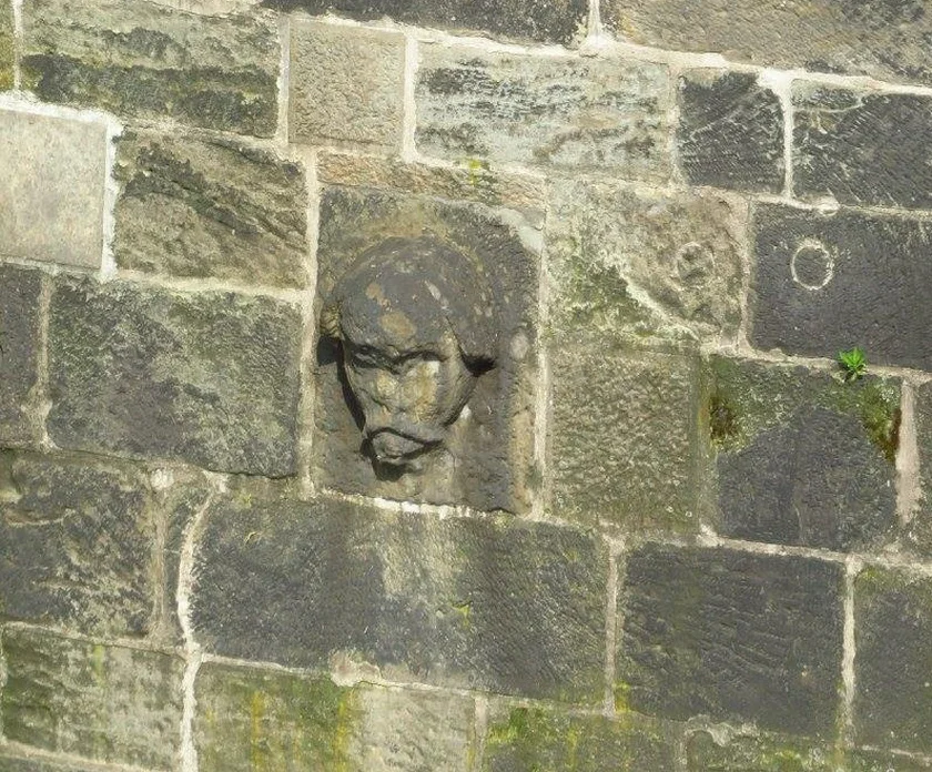The Bearded Man relief near Charles Bridge, known as Bradáč (Photo: Raymond Johnston)