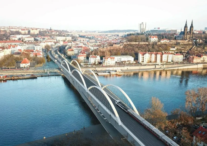 The winning design for the railway bridge at Výton. Photo: Railway Administration.