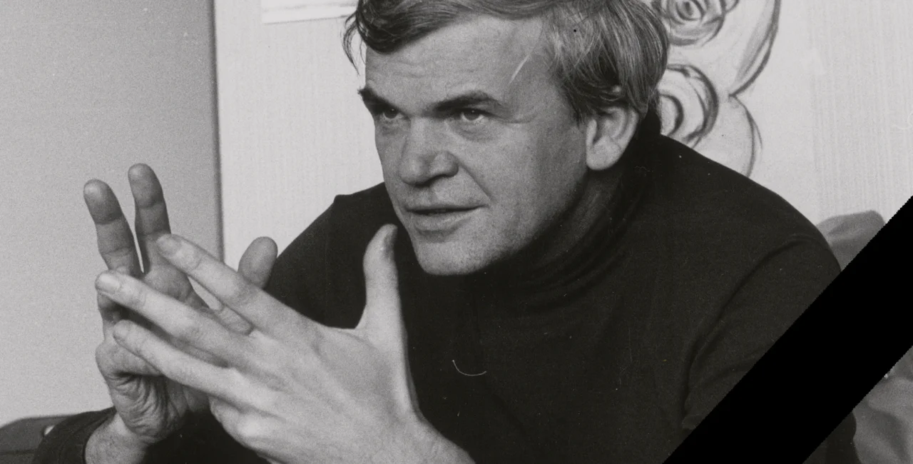 Author Milan Kundera. Photo gullimard.