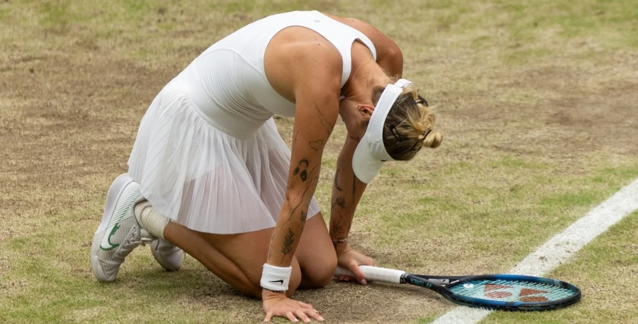 Markéta Vondroušová at this year's Wimbledon tournament. Photo: Facebook / Wimbledon