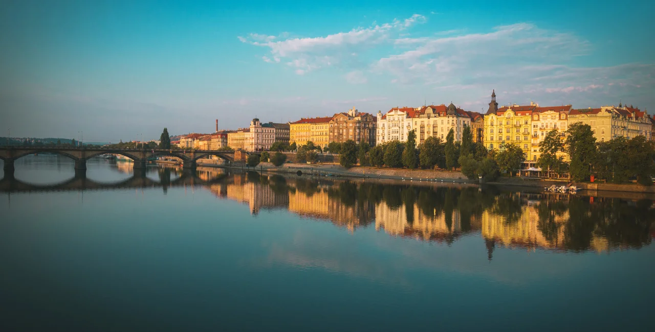 Morning skyline of Prague via Nikada from Getty Images Signature
