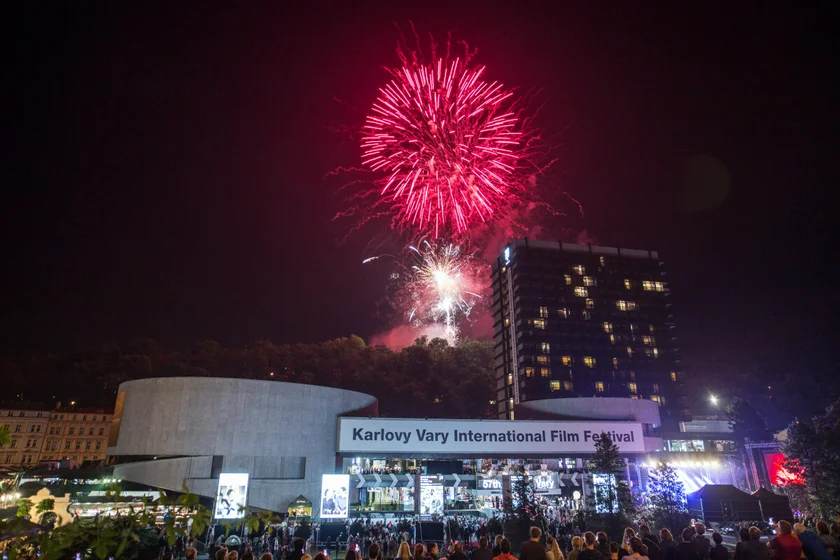 Fireworks over Hotel Thermal. Photo: KVIFF