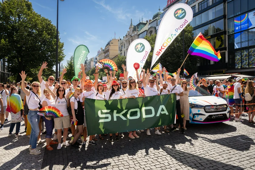 Automotive manufacturer Škoda Auto also came to the event. Photo: Twitter/@skodaautonews