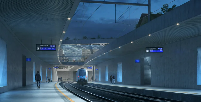 How the planned platforms will look like (Photo: Railway Administration)