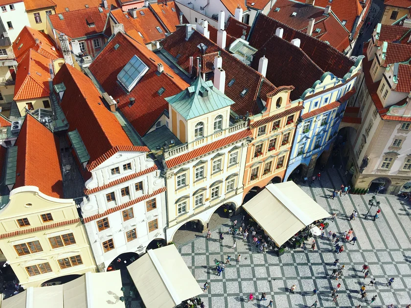 Rooftops on Prague's Old Town Square. Photo by Mayur on Unsplash