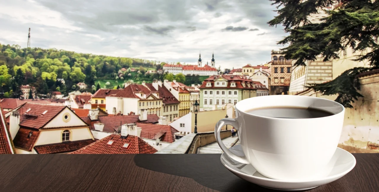 Coffee with a view of Prague. Photo: iStock / Maria Vonotna
