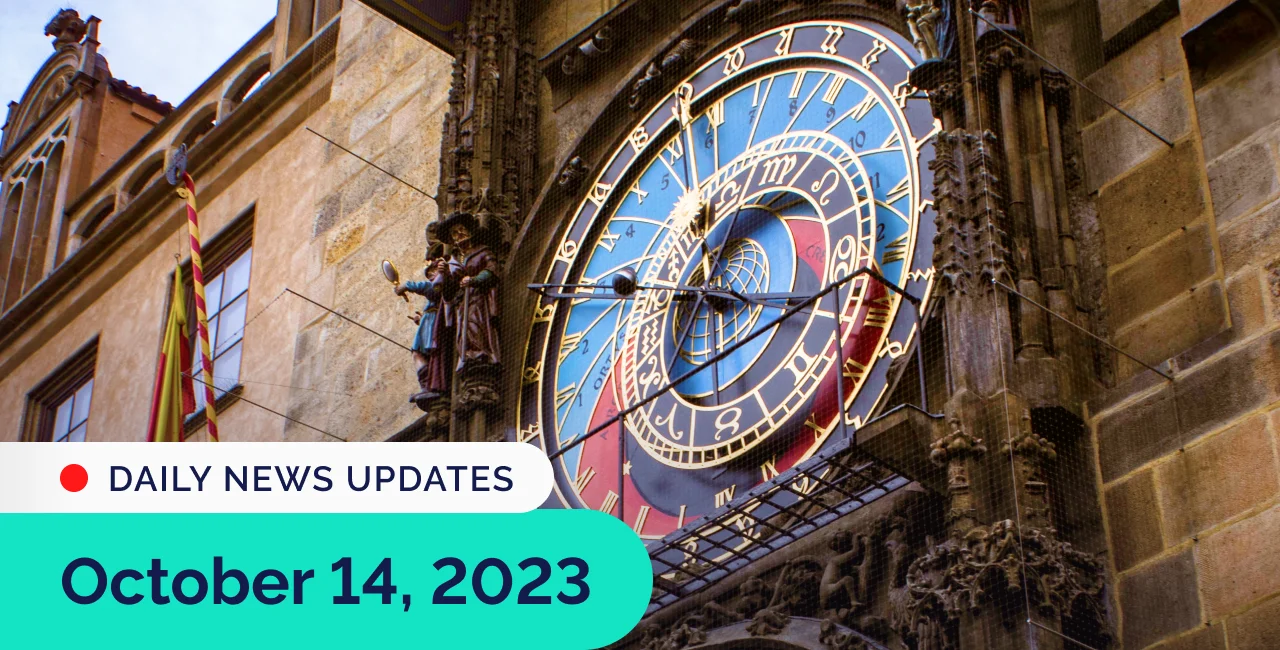 News in brief for Oct. 14: Top headlines for Czechia on Saturday