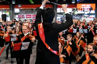 Musicians strike a chord at Prague train station in protest of arts underfunding