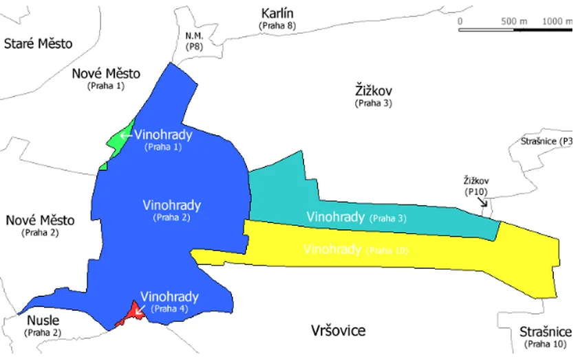The exact location of Vinohrady in Prague (Photo: Wikimedia Commons)