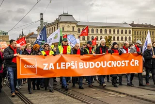 Czech teachers accuse unions of hijacking strike with pro-Russian speaker