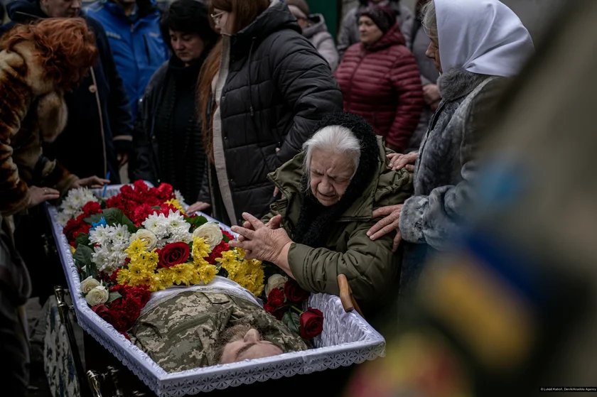 Lenka Klicperová, funeral in Ukraine